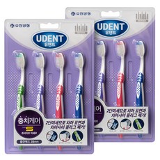 유한양행 유덴트 센서티브 미세모 4p, 4개입, 2개 생활용품/칫솔 반품 최저가 9,230원