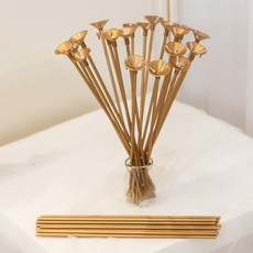 와우파티코리아 풍선 컵스틱 50p, 골드, 2개 문구/오피스/파티/이벤트 반품 최저가 13,480원