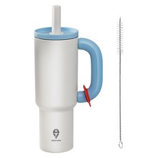 벤듀라 빨대 내장 대용량 텀블러, 아이보리, 1.2L, 1개 주방용품/보온/보냉텀블러 반품 최저가 18,170원