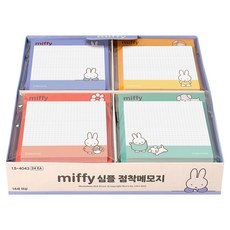 iiGEN 미피 심플 점착 메모지 4종 x 6p 세트, 혼합색상, 1세트 문구/오피스/학용품/수업준비 반품 최저가 20,380원