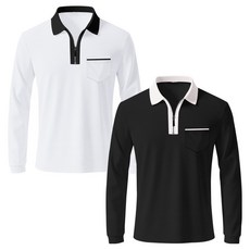 마켓에이 남성용 배색 카라 골프 긴팔 티셔츠 2종 세트 스포츠/레저/남성스포츠의류 반품 최저가 18,020원