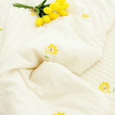 코코마벨 유아용 프리미엄 순면 100수 캐릭터 자수 보들보들 차렵이불, 케라공 아이보리 출산/유아동/유아동침구 반품 최저가 55,310원