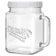 미르 갤런 메종 사각 손잡이 스크류형 유리병, 2200ml, 1개 주방용품/밀폐저장/도시락 반품 최저가 11,720원