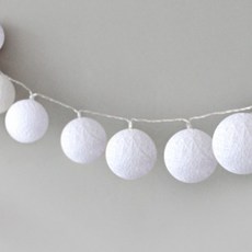 블루밍앤미 무드 조명 코튼볼 20구, 화이트, 1개 홈인테리어/조명/스탠드 반품 최저가 10,580원