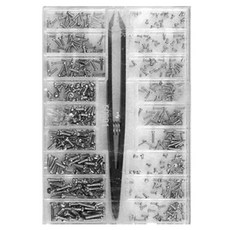 대용량 안경 시계 정밀 나사 키트 + 핀셋 F세트, 1세트 홈인테리어/공구/철물/DIY 반품 최저가 7,900원