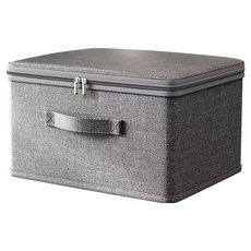 모리의집 더블지퍼 자물쇠 잠금 옷장 수납 정리함 리빙박스, 회색, 1개 홈인테리어/수납/정리 반품 최저가 10,730원