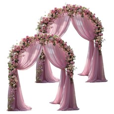 KODACHIEF 디너 파티 천막 웨딩 무대 아치 커튼 장식 인디핑크 150 x 100 cm, 혼합색상, 2개 문구/오피스/파티/이벤트 반품 최저가 8,900원