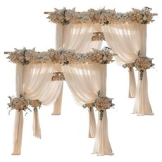 KODACHIEF 디너 파티 천막 웨딩 무대 아치 커튼 장식 샴페인 30 x 300 cm, 혼합색상, 2개 문구/오피스/파티/이벤트 반품 최저가 8,630원