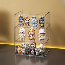 다용도 인형 가방 피규어 보관 정리함 대형 3단 칸막이 투명, 1개 완구/취미/프라모델 반품 최저가 30,040원