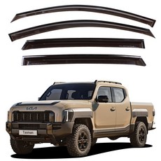 스모그 차량용 썬바이저 4p 세트, 기아 타스만, 투명블랙 자동차용품/익스테리어 반품 최저가 19,940원