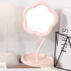 모노젠트 꽃모양 인테리어 화장 탁상거울 악세사리 거치대 대형, 핑크 홈인테리어/거울 반품 최저가 4,750원