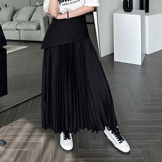 비비에모 쉴리아 더블랩 플리츠 롱 스커트 10989 패션의류/잡화/여성패션 반품 최저가 24,480원
