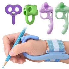 다다 연필 그립 손목 글씨교정기 참조은 세트, 블루(손목교정기), 랜덤발송(손가락교정기 숏, 손가락교정기 롱), 1세트 undefined/undefined 반품 최저가 4,620원