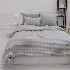 보몽드 국내제조 면30수 선염 사계절 차렵이불 쁘띠체크 홈인테리어/FW 침구샵 반품 최저가 41,540원