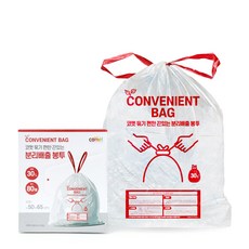 코멧 묶기 편한 끈있는 분리배출 봉투, 30L, 80개 홈인테리어/청소/세탁용품 반품 최저가 4,860원