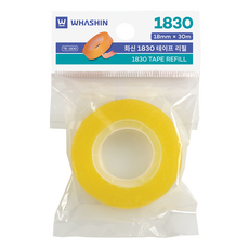 화신 1830 테이프 리필 18mm x 30m, 1개 문구/오피스/사무용품 전문관 반품 최저가 1,130원