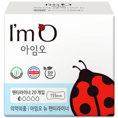 아임오 뉴 팬티라이너, 일반, 20개입, 1개 생활용품/생리대/성인용기저귀 반품 최저가 3,910원