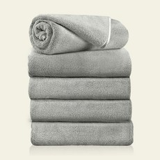 PPEAT 영국 황실호텔 수건 60수 코마사 타월 집들이 선물 세면 타월 집들이 여행용 세면도구 수건 10장 고급 타올, 5개, 연회색 홈인테리어/수건/타월 반품 최저가 12,840원