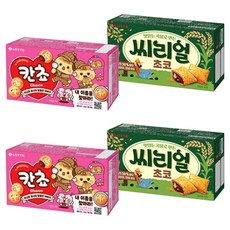 롯데웰푸드 칸쵸 54g x 2p + 씨리얼초코 42g x 2p, 1세트 식품/식품 선물세트 반품 최저가 4,000원
