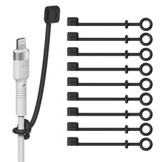 아트뮤 USB 단자 실리콘 보호캡 라이트닝 8핀 블랙, 10개 문구/오피스/사무용품 전문관 반품 최저가 4,500원