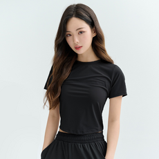 블랙몬스터핏 여성용 쿨베이스 크롭 반팔 티셔츠 스포츠/레저/여성스포츠의류 반품 최저가 15,210원