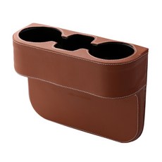 블럭마트 차량용 사이드 틈새 가죽컵 홀더 브라운, 1개 자동차용품/인테리어 반품 최저가 7,560원