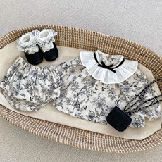 스타도어 신생아용 오드리 플로럴 긴팔 상하의 세트 패션의류/잡화/유아동패션 반품 최저가 21,120원