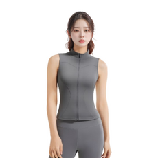 마켓피아 여성용 요가 필라테스 슬림 집업 민소매 스포츠/레저/여성스포츠의류 반품 최저가 10,920원