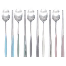 한일스텐레스 레이브 스텐 수저 5벌 세트, 혼합, 1세트, 숟가락 5p + 젓가락 5p 주방용품/수저/커트러리 반품 최저가 34,940원