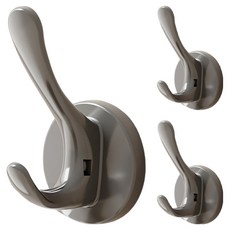 한봄누리 흡착식 더블 후크 무타공 다용도 벽걸이, 그레이, 3개 생활용품/옷걸이 반품 최저가 6,090원