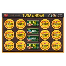 동원 튜나리챔 100C호 세트 + 쇼핑백, 1세트 식품/면/통조림/가공식품 반품 최저가 36,950원