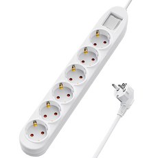 TGIC 16A 접지 과부하 차단 난연소재 멀티탭 6구 TGTAP-69J, 화이트, 1개, 3m 홈인테리어/생활전기용품 반품 최저가 9,960원
