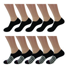 가파치 남성용 발등밴드 스포츠 논쿠션 스니커즈 양말 10켤레 세트, 무지 검, 줄무늬 곤, 1세트 스포츠/레저/기타스포츠 반품 최저가 11,250원