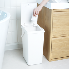 엠비코 원터치 오픈 손잡이 휴지통 20L, 화이트 생활용품/수납/정리 반품 최저가 7,700원