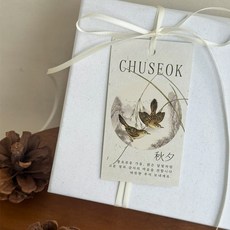 베스트팩 따뜻한 명절 선물 포인트 사각택 5 x 9 cm, 가을새, 40개 문구/오피스/데코/포장용품 반품 최저가 4,420원