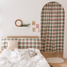 포홈 핸드메이드 글로리 기모체크 사이즈별 맞춤 봉집형 커튼 홈인테리어/FW 침구샵 반품 최저가 8,460원