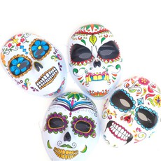 펑키 해골 문신 가면 4종 세트, 랜덤발송, 1세트 문구/오피스/파티/이벤트 반품 최저가 7,760원