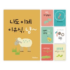 멜로우 멜로우 마일스톤 생후 1년 아기성장카드, 혼합 색상, 1세트 완구/취미/수집품 반품 최저가 10,820원