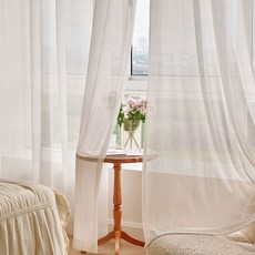 지앤와이 헤링본 레이스 거실 긴창 아일렛형 커튼 2p 홈인테리어/FW 침구샵 반품 최저가 38,130원