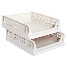 리빙선데이 접이식 슬라이딩 리빙박스, 화이트, 2개 생활용품/수납/정리 반품 최저가 5,790원