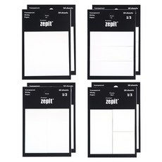 포포팬시 고급 트레이싱지 반투명 제피트 점착 메모지 4종 x 30p x 2개 세트, 분할SET, 1세트 문구/오피스/학용품/수업준비 반품 최저가 7,900원