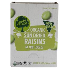해피빌리지 유기농 건포도 10p, 1개, 500g 식품/견과/건과 반품 최저가 8,250원