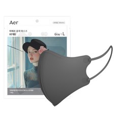 아에르 윤곽 라이트 보건용 마스크 대형 KF80, 1개입, 50개, 그레이 생활용품/건강/의료용품 반품 최저가 37,220원