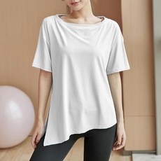 여성용 엘린 요가 필라테스 반팔 티셔츠 스포츠/레저/여성스포츠의류 반품 최저가 11,480원