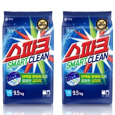 스파크 스마트 클린 분말세제 리필, 9.5kg, 2개 생활용품/세탁세제 반품 최저가 20,890원