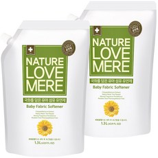 네이쳐러브메레 아기 국화 유연제 리필, 1.3L, 2개 생활용품/세탁세제 반품 최저가 4,150원