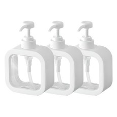 아리코 펌프 디스펜서 리필용기 500ml, 화이트, 3개 홈인테리어/욕실용품 반품 최저가 5,010원