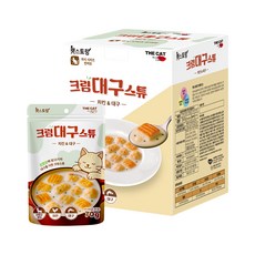 더캣 캣스토랑 6개월 이후 고양이 크림밀크스튜 보양 습식파우치, 닭고기+대구, 560g, 8개 반려동물용품/고양이 사료 반품 최저가 14,970원