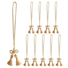 베스트팩 리본 고리 매듭 태슬, 로즈골드, 10개 문구/오피스/데코/포장용품 반품 최저가 11,700원