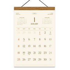 디자인웁스 2026 라인웍스 우드 벽걸이 달력 B4 중형, 1개 문구/오피스/다이어리/플래너 반품 최저가 9,810원